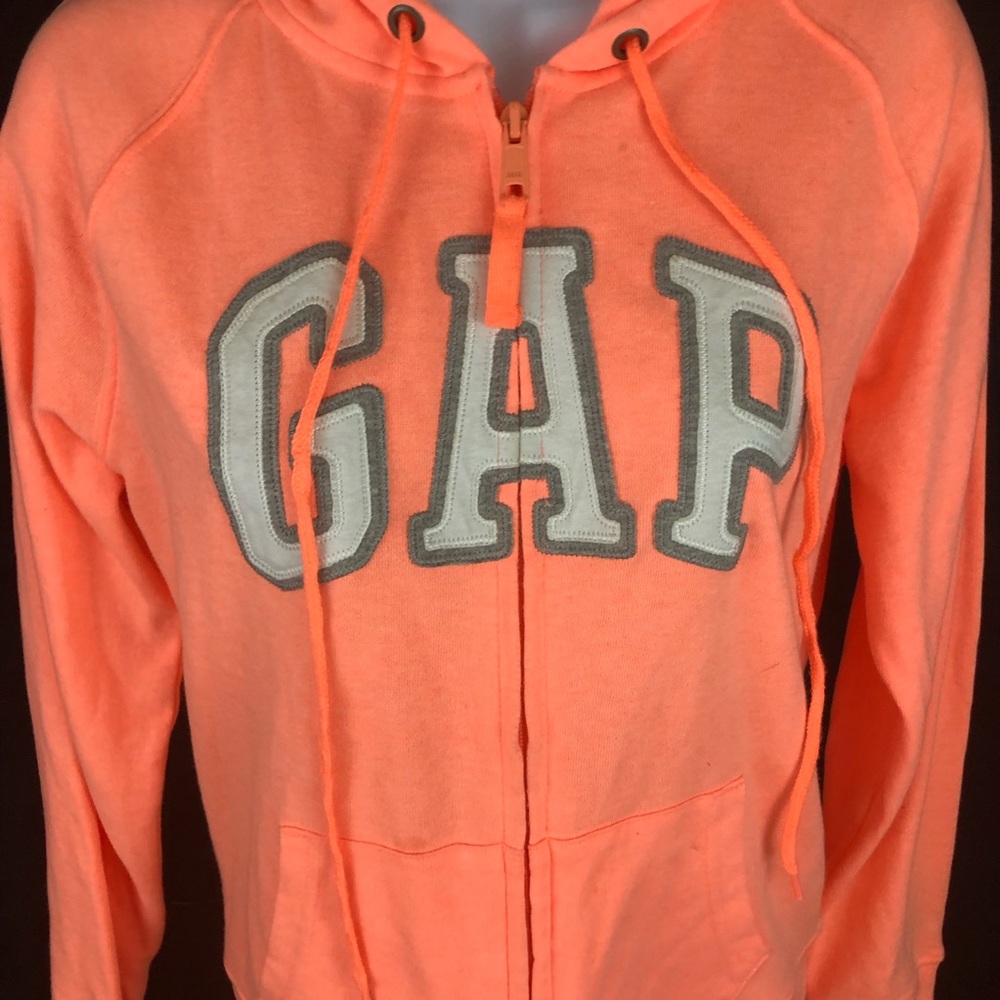 Gap women’s full zip jacket orange M - Picture 2 of 5